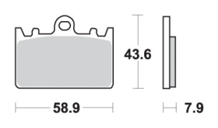 Тормозные колодки SBS 666HS (FA180)