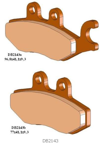 Колодки гальмові DELTA BRAKING DB2143RD-N3 (FA418)