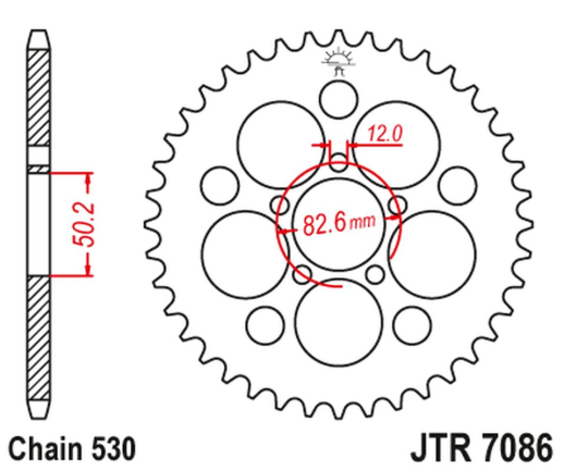 Приводная звезда HARLEY DAVIDSON XLH 883/1200 SPORTSTER (86-92) JT JTR7086.48Z