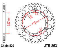 Привідна зірка JT JTR853.50 (PBR 856) 