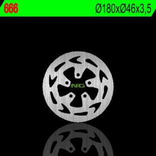 Тормозной диск NG передний GAS GAS 50 EC/TXT (180X46X3,5) (5X6,5MM) NG666