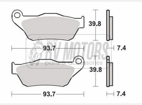 Тормозные колодки SBS 194HF