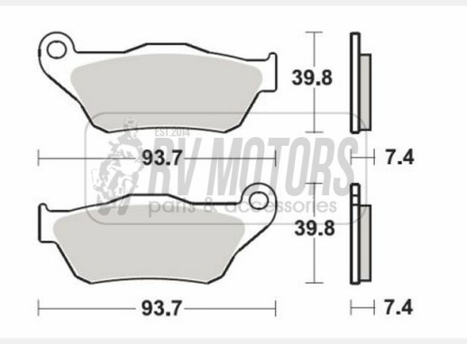 Гальмівні колодки SBS 194HF