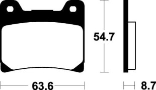 Тормозные колодки SBS 555HS