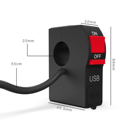 USB зарядное на руль C-019