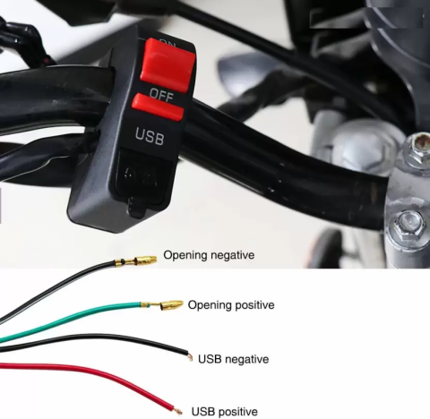 USB зарядное на руль C-019