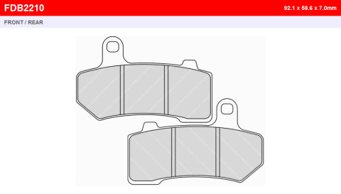 Тормозные колодки FERODO FDB2210ST