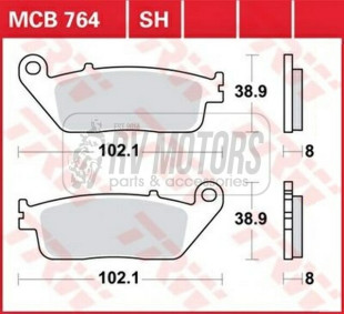 Тормозные колодки TRW LUCAS MCB764SH