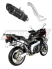 Прямоток Aprilia ETV 1000 Caponord 2001 - 2004 DOMINATOR HP1 черный