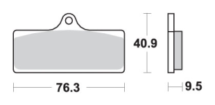 Тормозные колодки SBS 785RS (FA315)