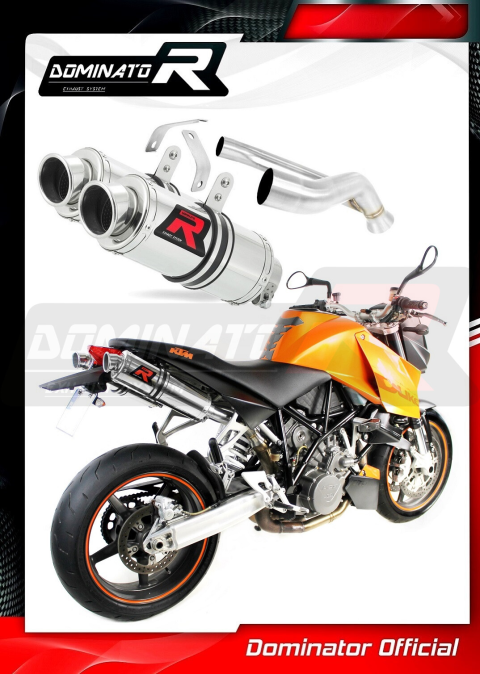 Прямоток DOMINATOR KTM 990 SUPER DUKE 2005 - 2013 круглый