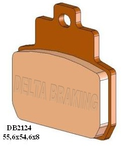 Колодки гальмові DELTA BRAKING DB2124RD-N3 (FA425)