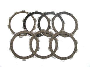 Фрикционные диски сцепления YAMAHA DT 125R '88-'07, TZR 125 '93-'00; TDR 125 V '89-'03, YFS 200 BLASTER '91-'06 (EBS2313) - PATRZ MC-03797C  BRONCO AT-03901B