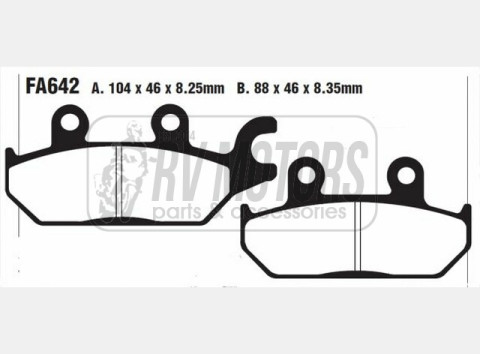 Тормозные колодки EBC FA642R