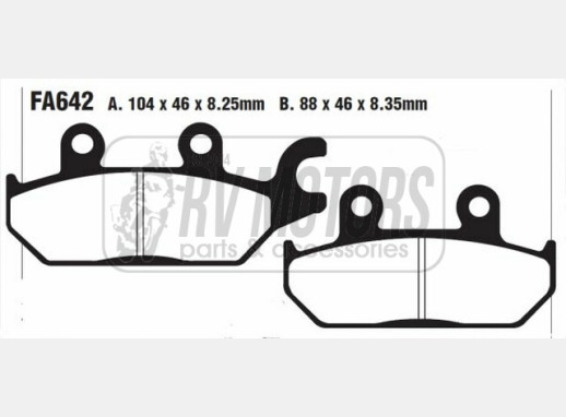 Гальмівні колодки EBC FA642R