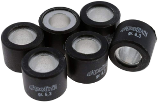 Ролики вариатора POLINI 046-92-63 19x15,5/6,3г 6шт синий