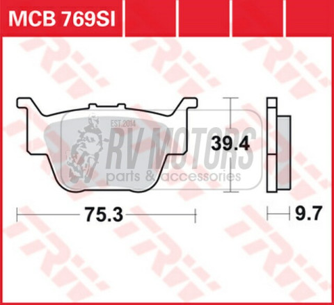 Тормозные колодки TRW LUCAS MCB769SI