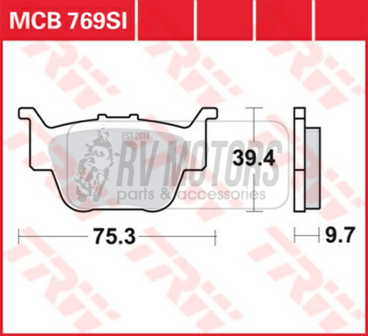 Колодки гальмівні TRW LUCAS MCB769SI