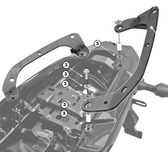 Крепления под боковые кофры KAPPA Monokey Kawasaki Versys KLR450