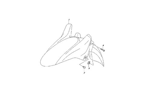 Щиток передний Suzuki V-STROM - DL650 12-17 53111-11J01-291