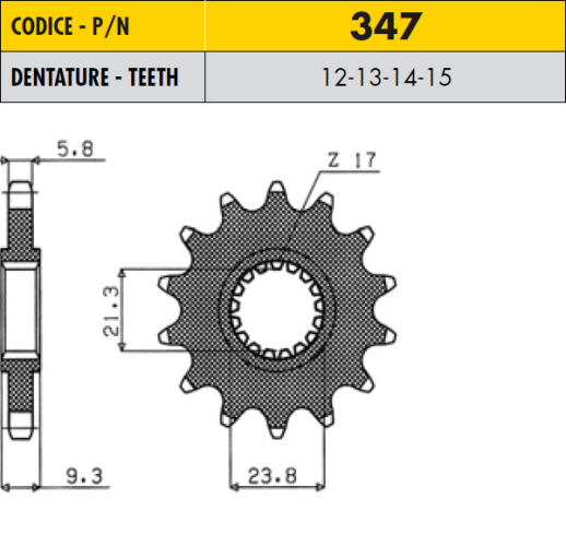Привідна зірка SUNSTAR SS 34713
