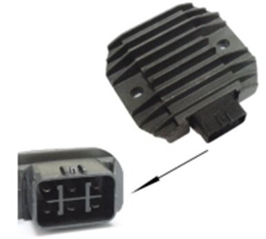 Регулятор напряжения YAMAHA YZF R6 '06-'12, FZ6R '09-'13, XVS 650 V-STAR '98-'00, YFM 600/660 GRIZZLY '99-'08, YFM 700 RAPTOR '06-'14 GZ GZRY12