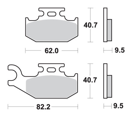 Тормозные колодки SBS 767SI (FA317)