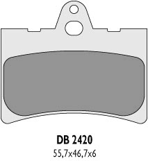 Колодки гальмові DELTA BRAKING DB2420MX-D (FA156)