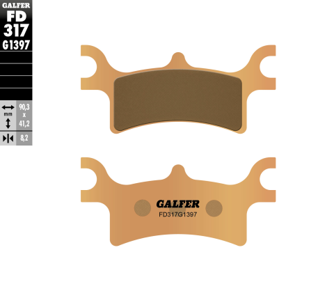Тормозные колодки GALFER FD317G1397 (FA314)