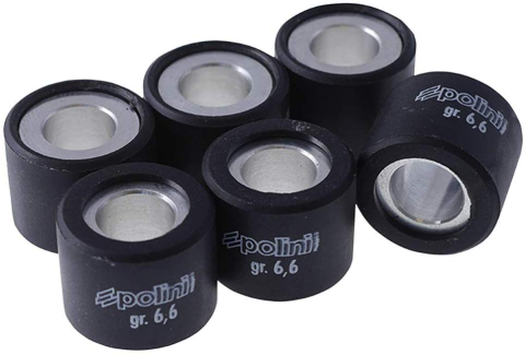 Ролики вариатора POLINI 046-92-66 19x15,5/6,6г 6шт