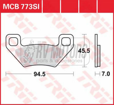 Тормозные колодки TRW LUCAS MCB773SI
