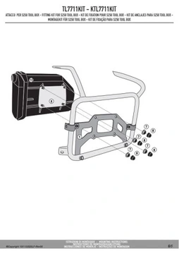 Крепление коробки для инструментов Kappa KS250 BMW F 850 GS Adventure (19) KTL7711KIT