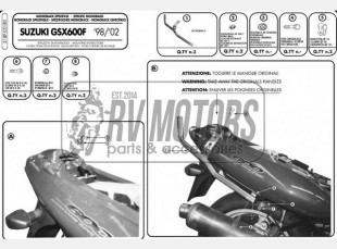 Крепления кофра KAPPA (без площадки) Suzuki GSX 600F (98-02) K5180