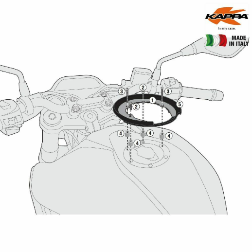 Кріплення на бак Tanklock BMW G 310 GS (17-18), G 310 R (17) KAPPA BF31K