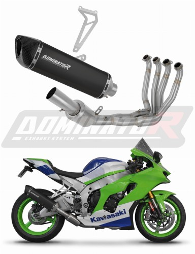 Полная система выхлопа Kawasaki ZX10R / RR 2021 - 2024 DOMINATOR HP6 черный