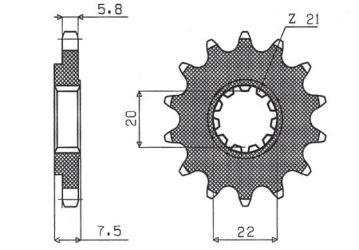 Привідна зірка SUNSTAR 31213 (JTF1323.13)