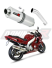 Прямоток Yamaha YZF 600 R Thundercat 1996 - 2006 DOMINATOR овальный