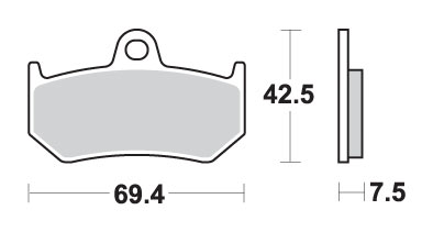 Гальмівні колодки SBS 763LS (FA320)
