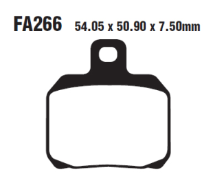 Тормозные колодки EBC SFA266