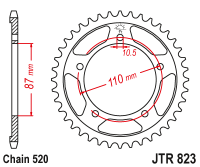 Приводная звезда JT JTR823.39 (PBR 795) 