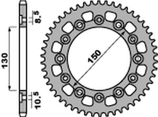 Приводная звезда HONDA XL600/XL500/NX650/XR600/FX650 PBR 430942C45 (JTR245/3.42)