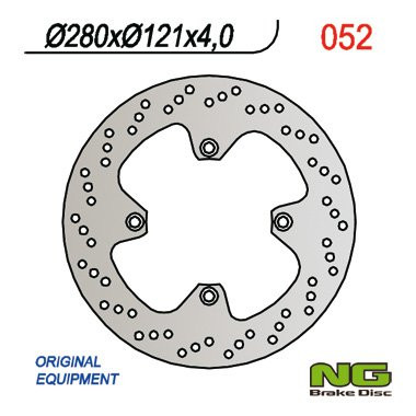 Тормозной диск NG передний SUZUKI DR 650 '90-'93, DR 750 '88-'90 (280X121X4) NG052