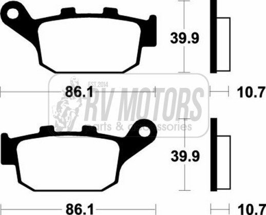 Гальмівні колодки SBS 161MS