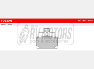 Тормозные колодки FERODO FDB2095AG