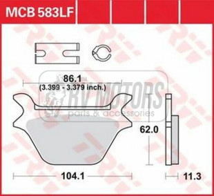 Тормозные колодки TRW LUCAS MCB583LF
