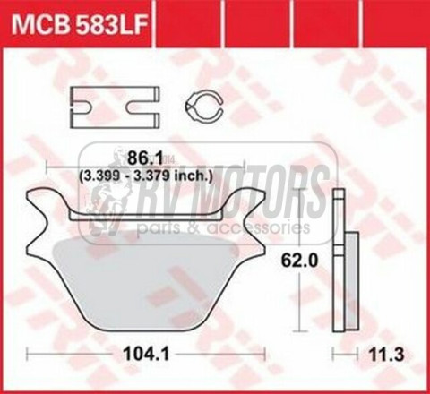 Тормозные колодки TRW LUCAS MCB583LF