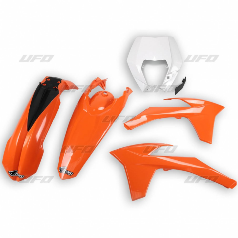 Комплект пластика UFO KTM EXC/EXCF '12-'13 (оранжевый/белый) KT521E999