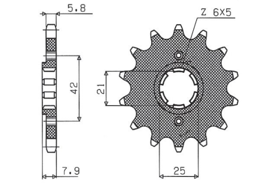 Привідна зірка SUNSTAR 31615 (JTF575.15)