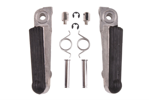 Комплект подножек HONDA CBR 250 '86-94, NSR 250 '85-96, VFR 400 '87-92, водительские BIKETEC BTFR024