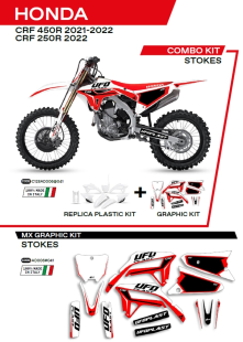 Комплект пластика HONDA CRF 250R '22; CRF 450 '21-'22  UFO C125AD006041